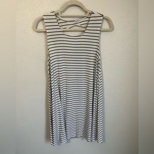 American Eagle Outfitters Black and White Stripe Dress Size S